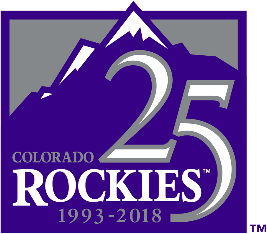 Colorado Rockies 2018 Anniversary Logo iron on transfers for fabric